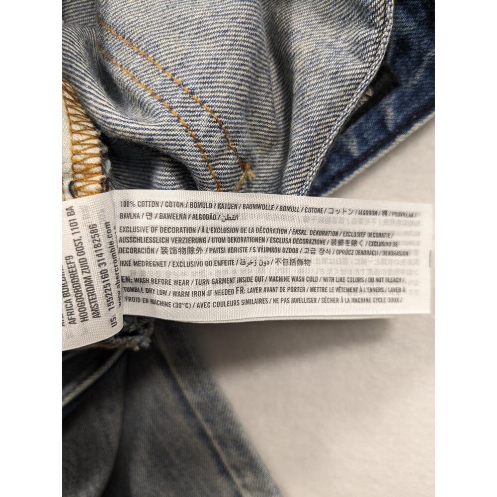 Abercrombie Jeans Women's 24W 28L Signature Ankle Straight Denim 90's Y2K Preppy - Picture 11 of 12